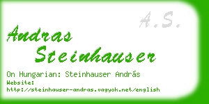 andras steinhauser business card